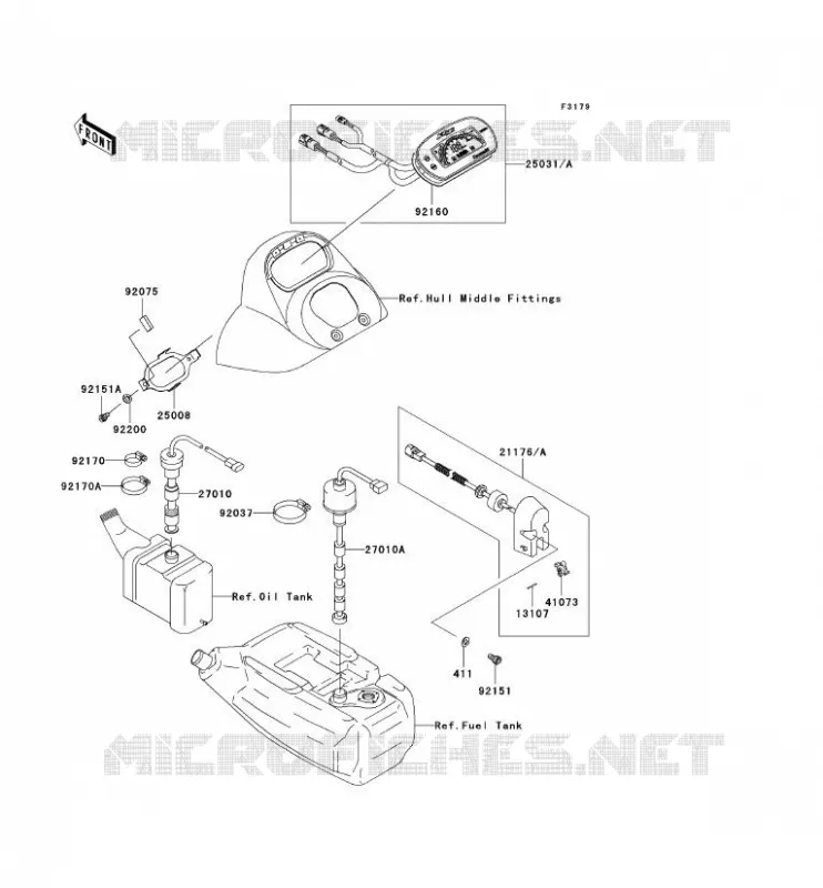 COMPTEURS Kawasaki JET SKI 1200 2005 JET SKI 1200 STX-R  JT1200-C2