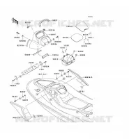 PIECE COQUE MILIEU pour Kawasaki JET SKI STX-15F 2005