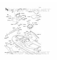 PIECE COQUE MILIEU pour Kawasaki JET SKI STX-15F 2007