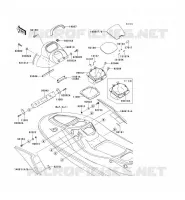 PIECE COQUE MILIEU pour Kawasaki JET SKI STX-15F 2012