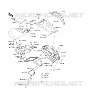 PIECE COQUE MILIEU pour Kawasaki JET SKI ULTRA LX 2008