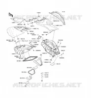 PIECE COQUE MILIEU pour Kawasaki JET SKI ULTRA 260X 2010