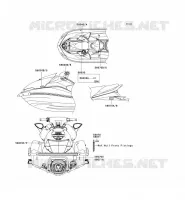 LABEL pour Kawasaki JET SKI ULTRA 260LX 2010