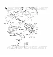 PIECE COQUE MILIEU pour Kawasaki JET SKI ULTRA 260LX 2010