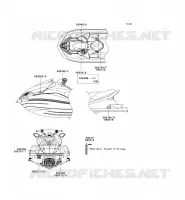LABEL pour Kawasaki JET SKI ULTRA 300X 2012