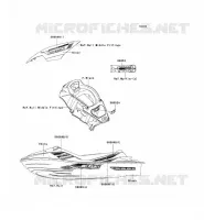 STICKER(C.L.VERT) pour Kawasaki JET SKI ULTRA 300X 2012