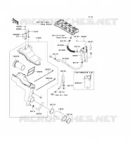 SILENCIEUX ADMISSION pour Kawasaki JET SKI ULTRA 300LX 2011