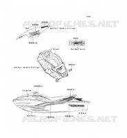 STICKER(TITANIUM) pour Kawasaki JET SKI ULTRA 300LX 2011