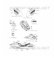 STICKER pour Kawasaki JET SKI ULTRA 310LX 2014