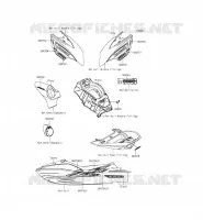 STICKER pour Kawasaki JET SKI ULTRA 310LX 2014