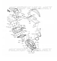 PIECE COQUE MILIEU pour Kawasaki JET SKI ULTRA 310LX 2015