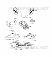 STICKER pour Kawasaki JET SKI ULTRA 310LX 2015