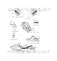 STICKER pour Kawasaki JET SKI ULTRA 310LX 2015