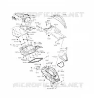 PIECE COQUE MILIEU pour Kawasaki JET SKI ULTRA 310X 2015