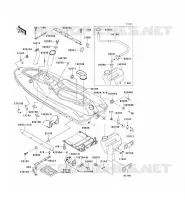 COQUE pour Kawasaki JET SKI STS 1996