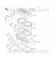 CULASSE/CYLINDRE pour Kawasaki JET SKI STS 1996
