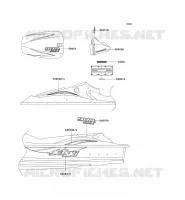 STICKER pour Kawasaki JET SKI 900 STX 2001
