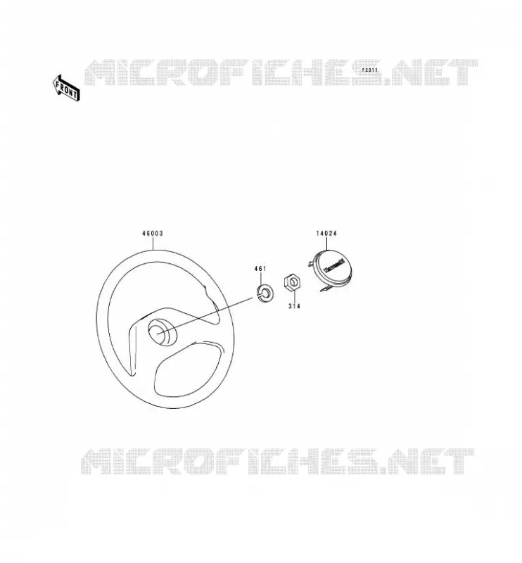 GUIDON Kawasaki SSV 300 no_year MULE 500  KAF300-A1
