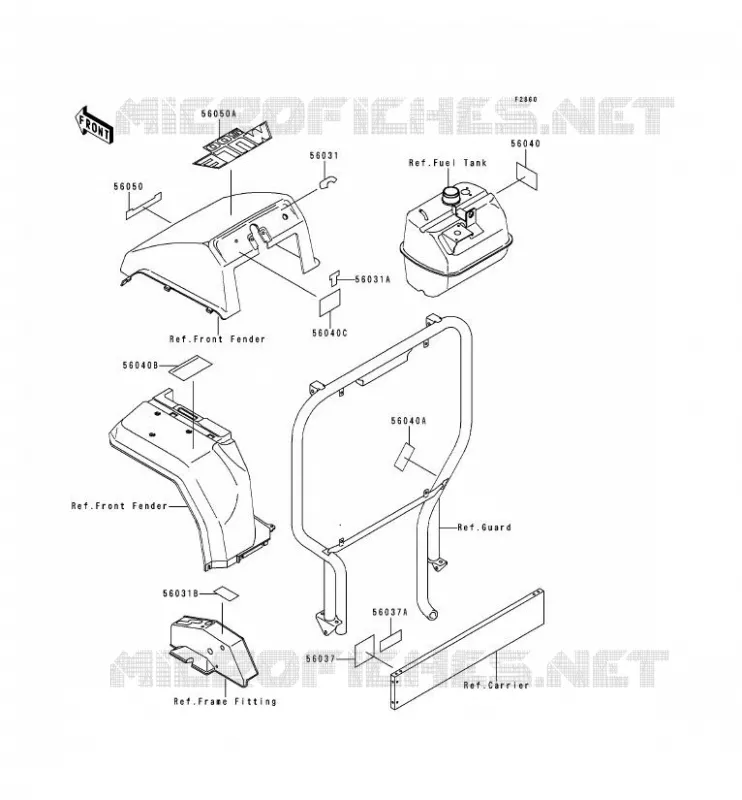 LABEL Kawasaki SSV 300 no_year MULE 500  KAF300-A1