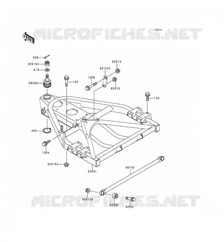 BRAS OSCILLANT Kawasaki SSV 300 1996 MULE 500  KAF300-B2