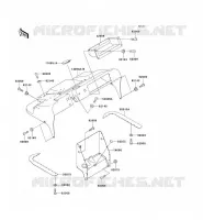 GARDE BOUE AVANT pour Kawasaki MULE 550 no_year