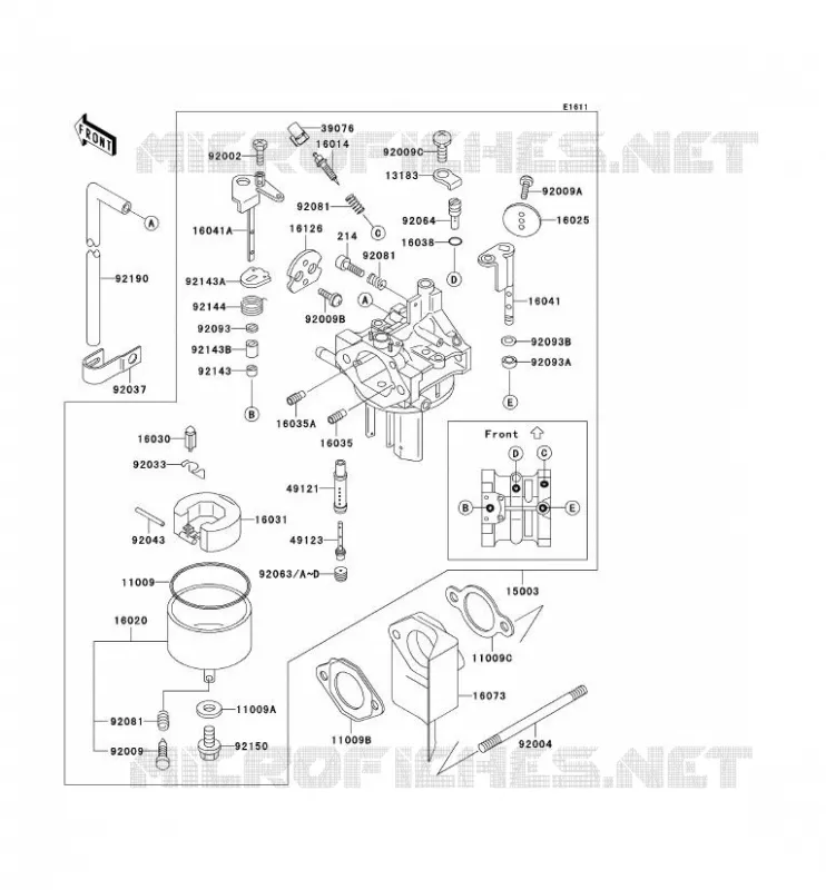 CARBURATEUR Kawasaki SSV 300 no_year MULE 550  KAF300-C2