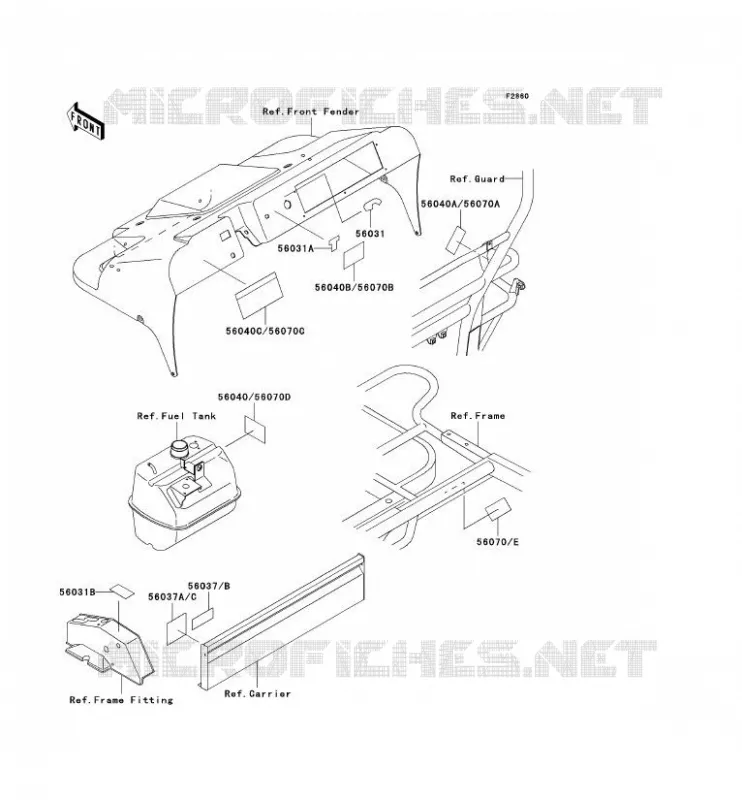 LABEL Kawasaki SSV 300 no_year MULE 550  KAF300-C4