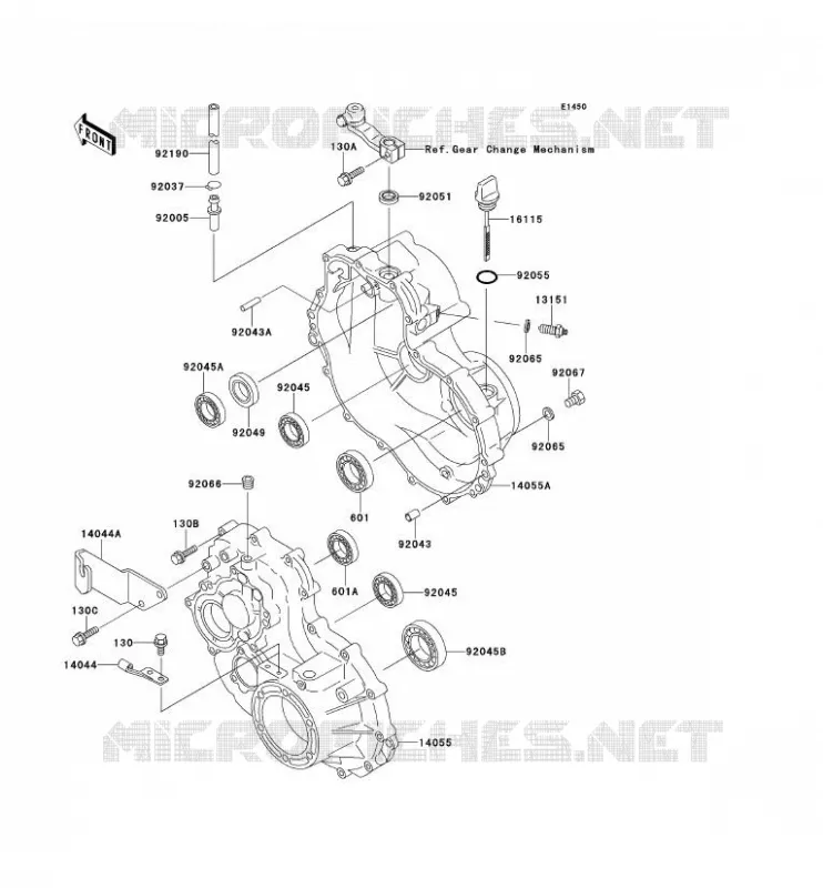 PONT Kawasaki SSV 300 2001 MULE 550  KAF300-C5