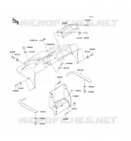 GARDE BOUE AVANT pour Kawasaki MULE 550 no_year