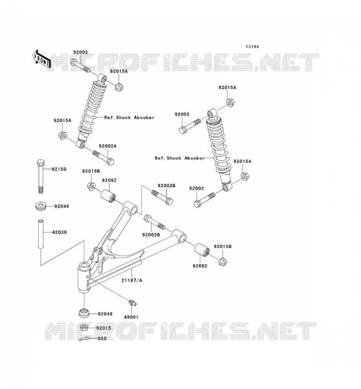 SUSPENSION Kawasaki SSV 300 no_year MULE 550  KAF300-C5