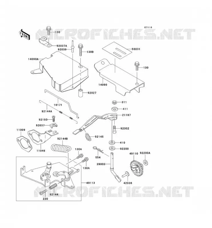 CONTROLE Kawasaki SSV 300 no_year MULE 550  KAF300-C5