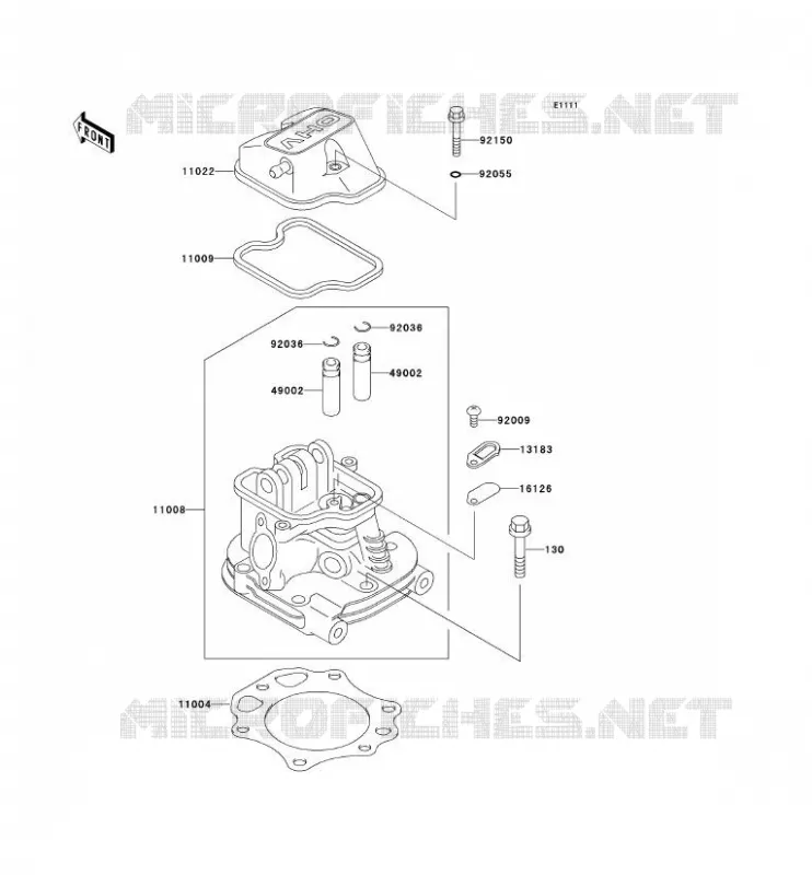 CULASSE Kawasaki SSV 300 no_year MULE 550  KAF300-C6