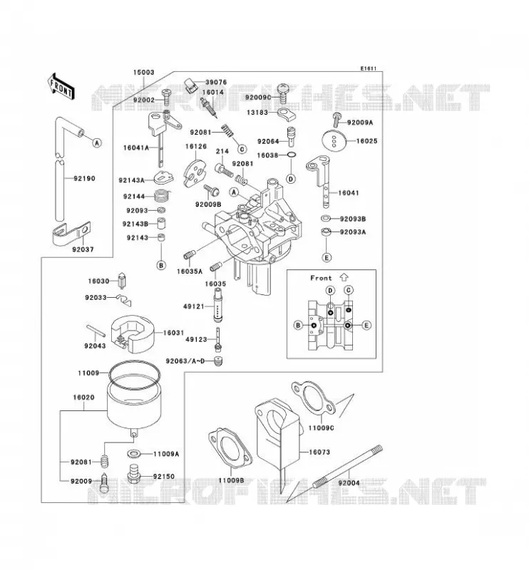 CARBURATEUR Kawasaki SSV 300 no_year MULE 550  KAF300-C7