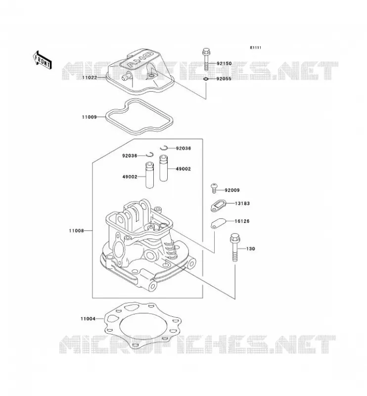 CULASSE Kawasaki SSV 300 no_year MULE 520  KAF300-D1