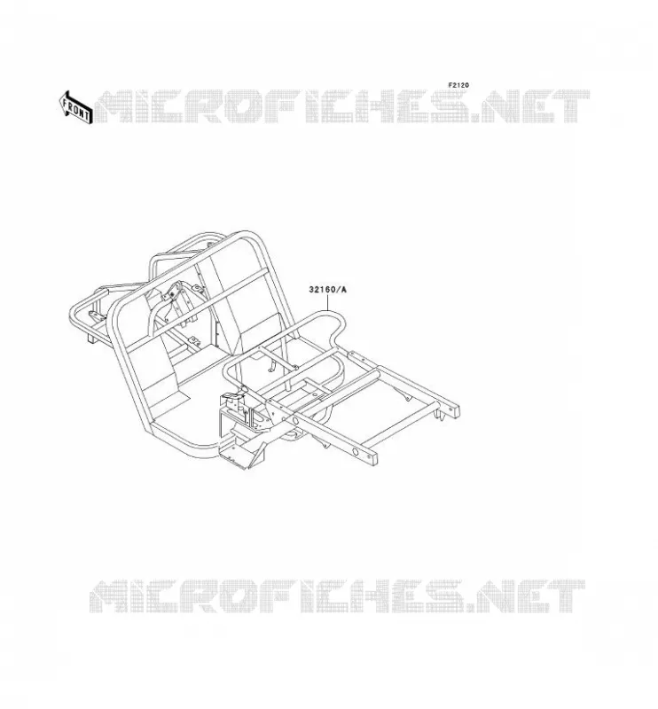 CH&Acirc;SSIS Kawasaki SSV 300 no_year MULE 520  KAF300-D3