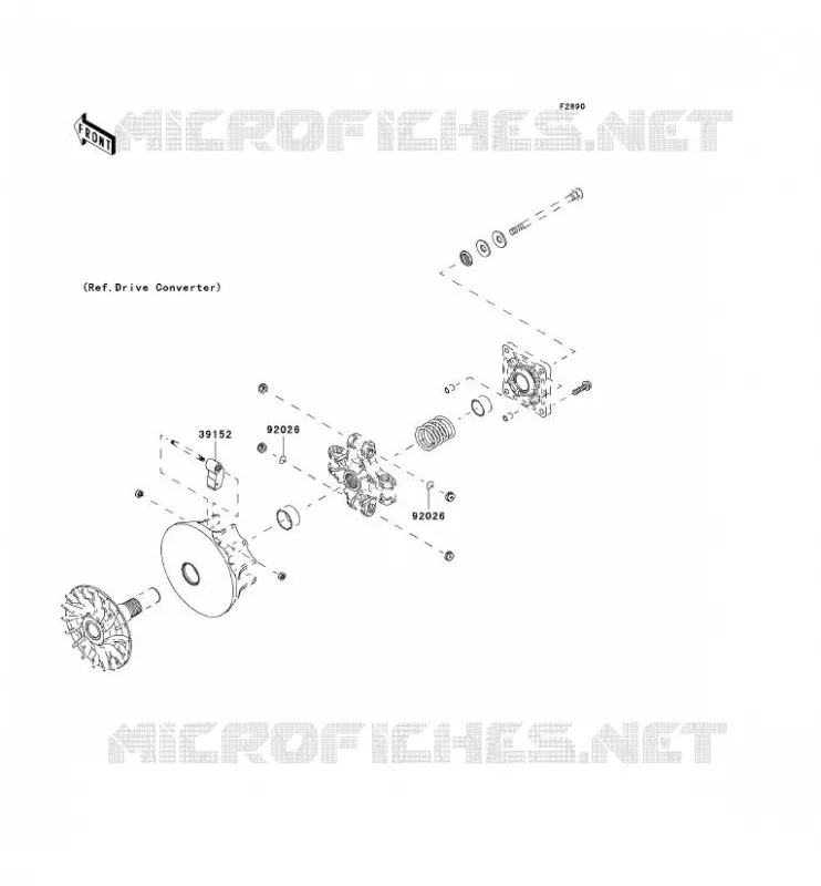 PIECE EN OPTION(MOTEUR) Kawasaki SSV 400 2005 MULE 610 4X4  KAF400-A1