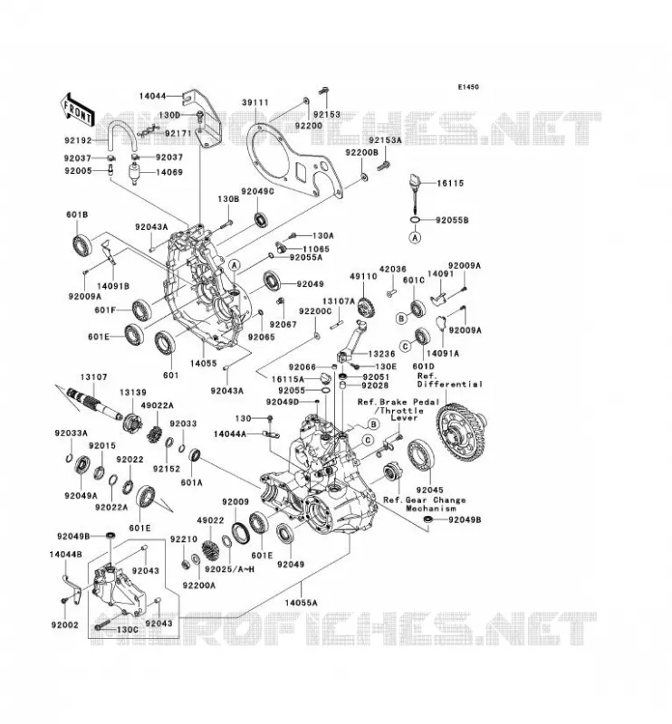 PONT Kawasaki SSV 400 2006 MULE 610 4X4  KAF400A6F