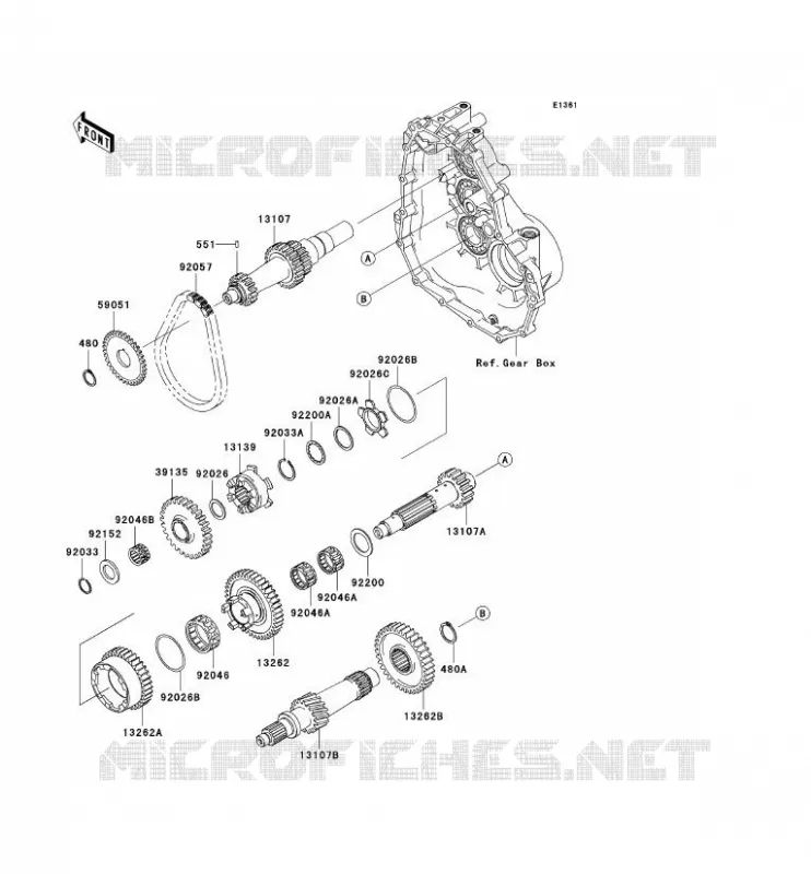 TRANSMISSION Kawasaki SSV 400 2008 MULE 610 4X4  KAF400A8F