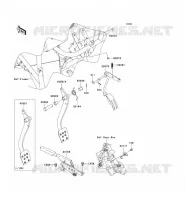 PEDALE DE FREIN/LEVIER ACCELERATEUR pour Kawasaki MULE 610 4X4 2009