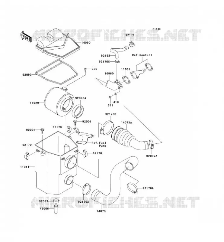 FILTRE A AIR Kawasaki SSV 400 2010 MULE 610 4X4  KAF400AAF