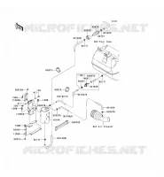 SYSTEME D'EVAPORATION CARBURANT(CA) pour Kawasaki MULE 610 4X4 2010