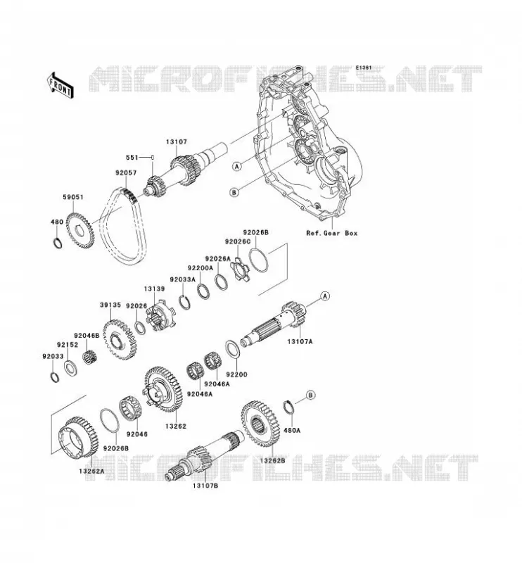 TRANSMISSION Kawasaki SSV 400 2011 MULE 610 4X4  KAF400ABF