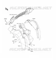 GARDE BOUE AVANT pour Kawasaki MULE 610 4X4 2011