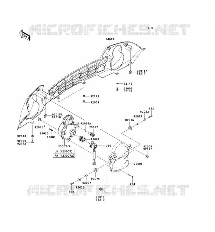 OPTIQUE(S) Kawasaki SSV 400 2013 MULE 610 4X4  KAF400ADF