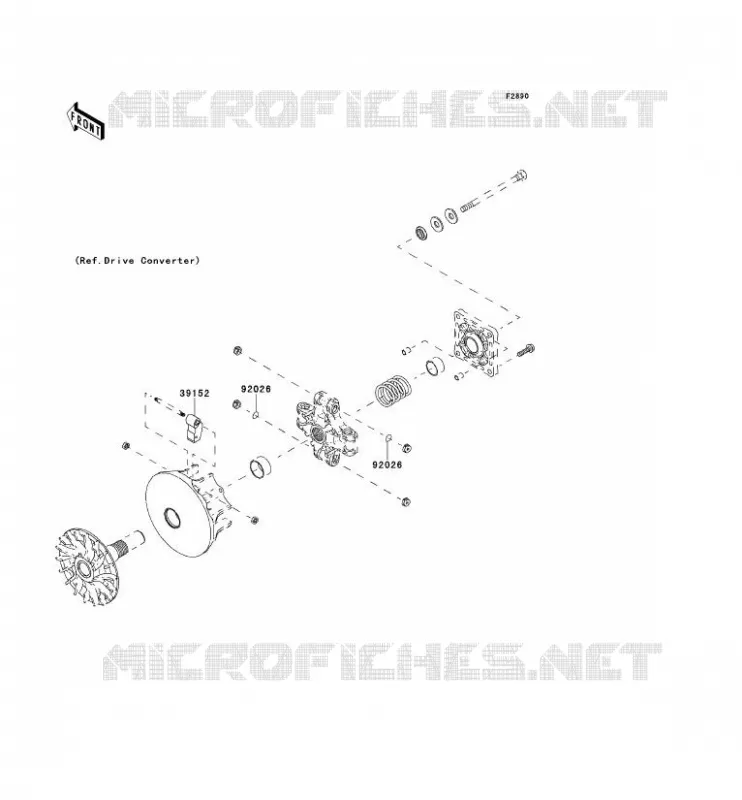 PIECE EN OPTION(MOTEUR) Kawasaki SSV 400 2013 MULE 610 4X4  KAF400ADF