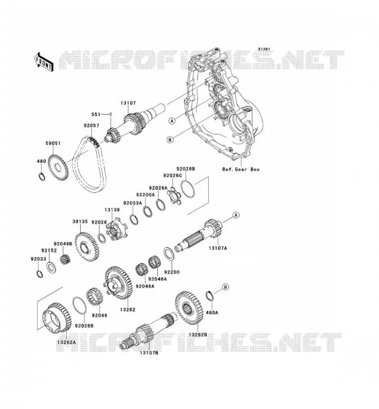 TRANSMISSION Kawasaki SSV 400 2013 MULE 610 4X4  KAF400ADF