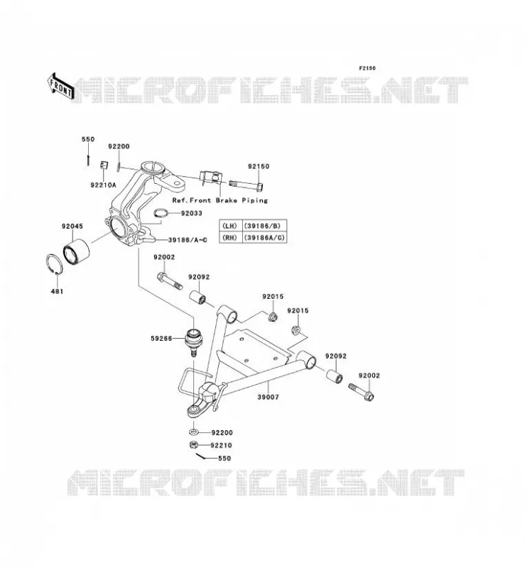 SUSPENSION Kawasaki SSV 400 2014 MULE 610 4X4  KAF400AEF