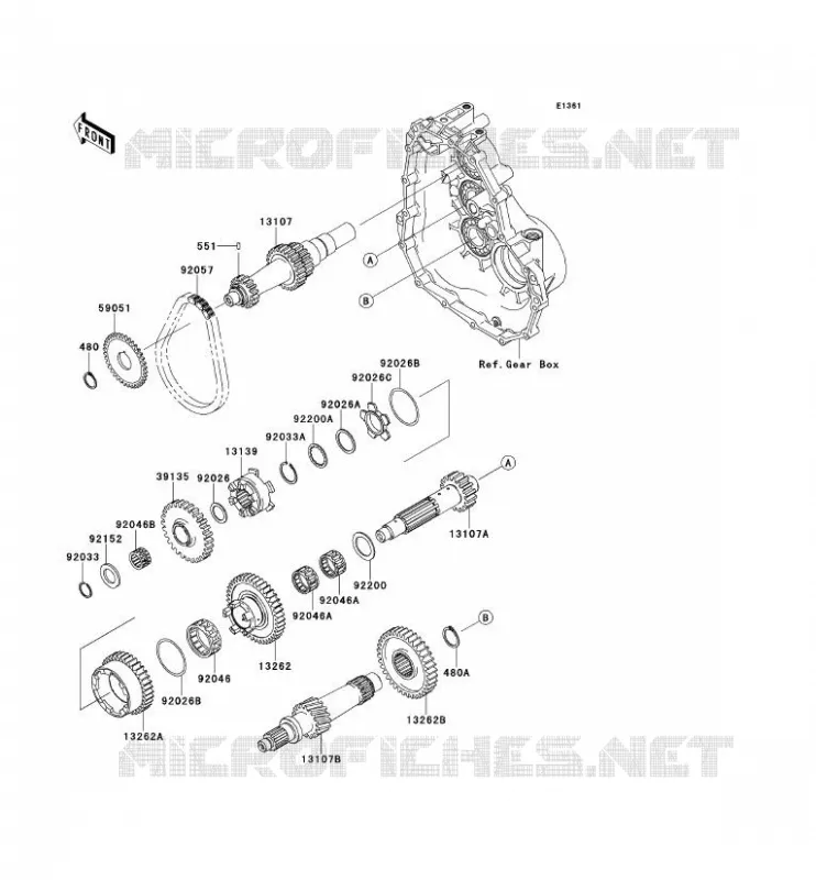 TRANSMISSION Kawasaki SSV 400 2015 MULE 610 4X4  KAF400AFF