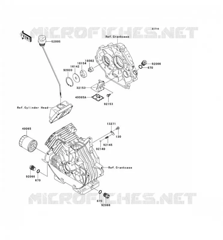 POMPE A HUILE Kawasaki SSV 400 2005 MULE 600  KAF400-B1