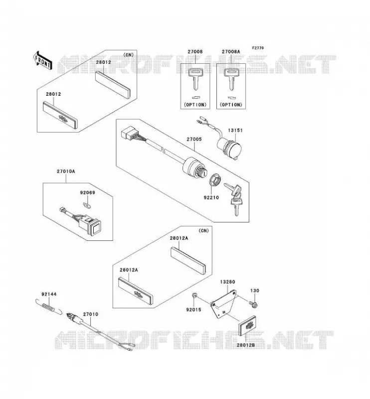 CONTACTEUR Kawasaki SSV 400 2005 MULE 600  KAF400-B1